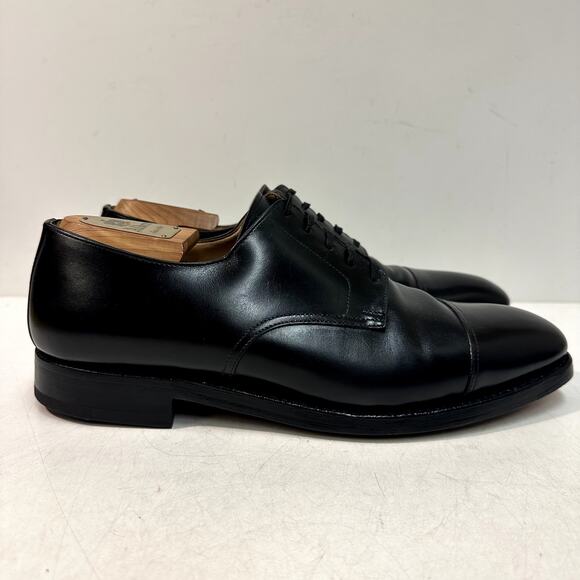 RESOLED Crockett & Jones x Brooks Brothers Derby Cap Toe Black Calf England 9.5 main image 13